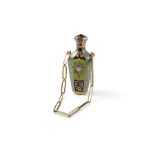 Gold and enamel scent bottle