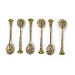 Set of Russian spoons