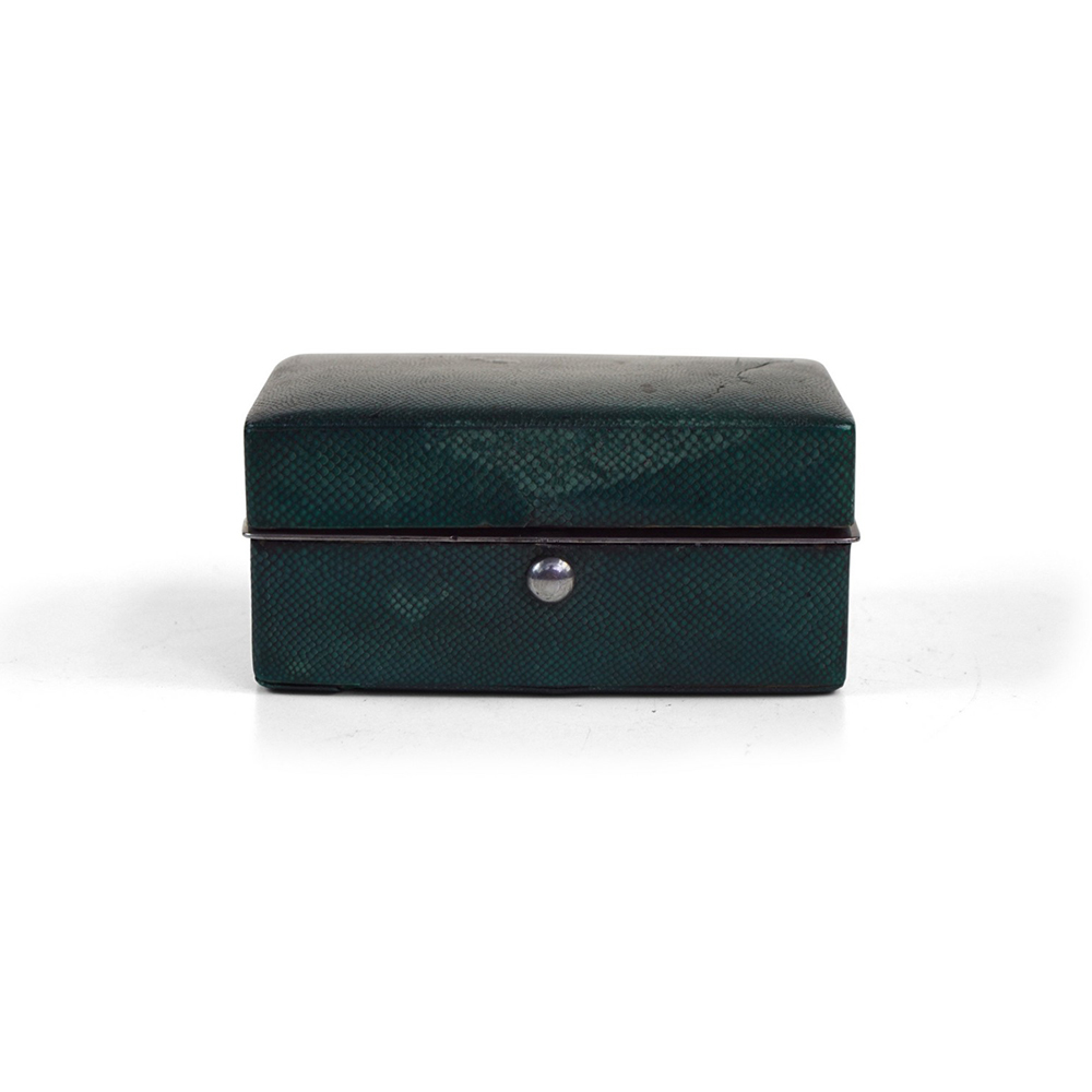 Shagreen & Silver Travelling Writing Set