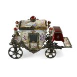 Viennese Enamel cinderella Carriage