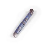 Seveeenthth century silver and enamel fruit knife