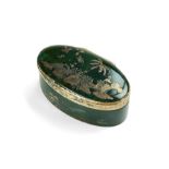 18th Century Dresden Gold & Hardstone Box