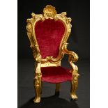 Early Carved Wooden Chair with Gold Leaf Finish 400/500