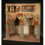 Collection of Carved Wooden Butcher Shop Victuals in Shop Setting 800/1000