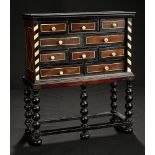 Early Ebony Cabinet with Bone Inlay and Pulls 800/1100