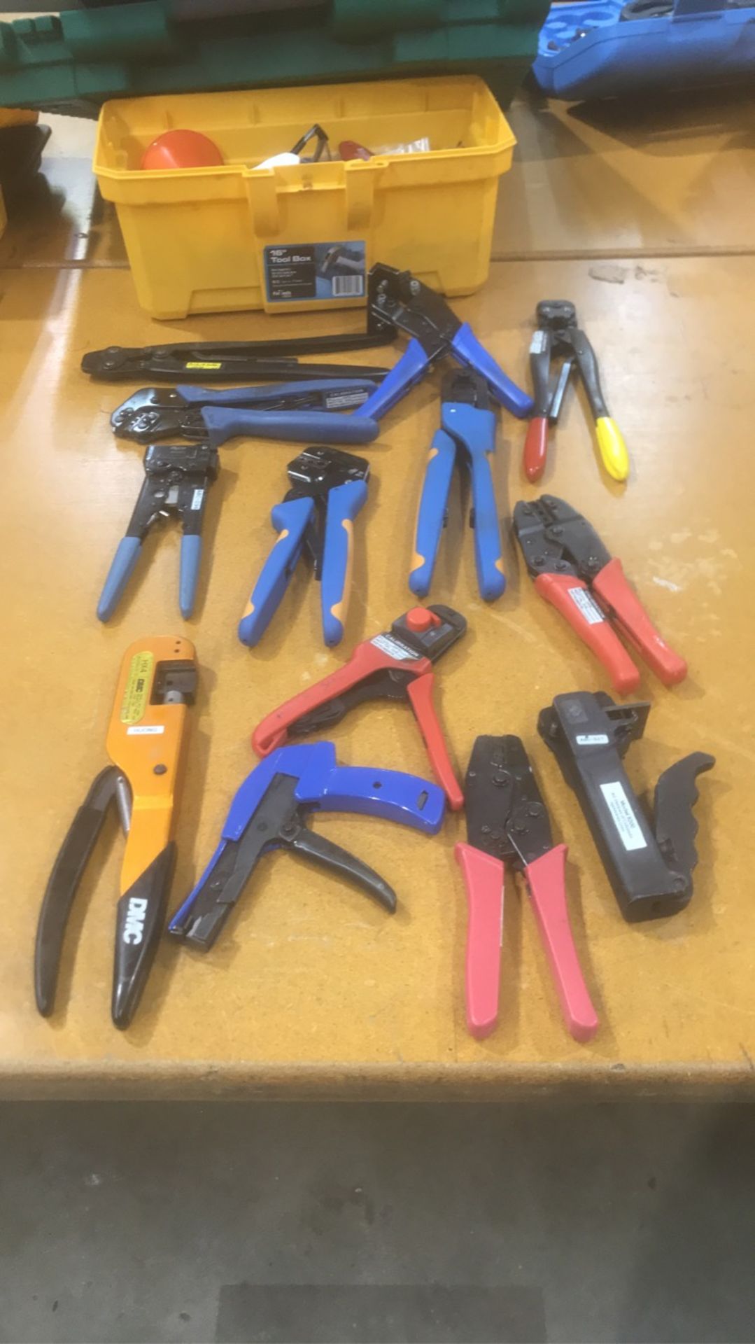 Crimping tools, presser, strippers, cutter,notcher, cable tie gun from AMP, Tyco, TE, Molex, & DMC