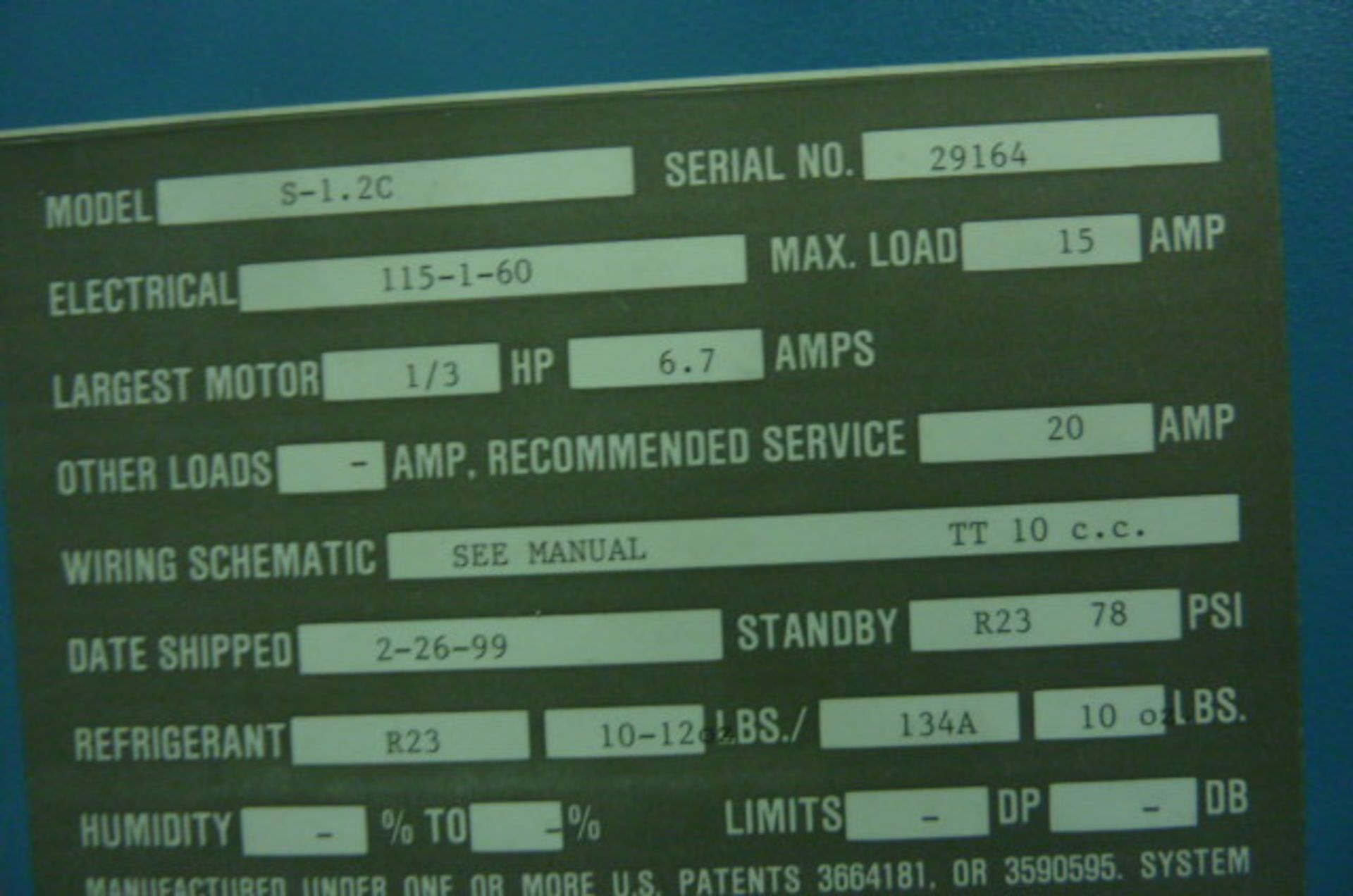 Thermotron Md. S-1.2C, SN: 29164 - Image 3 of 4