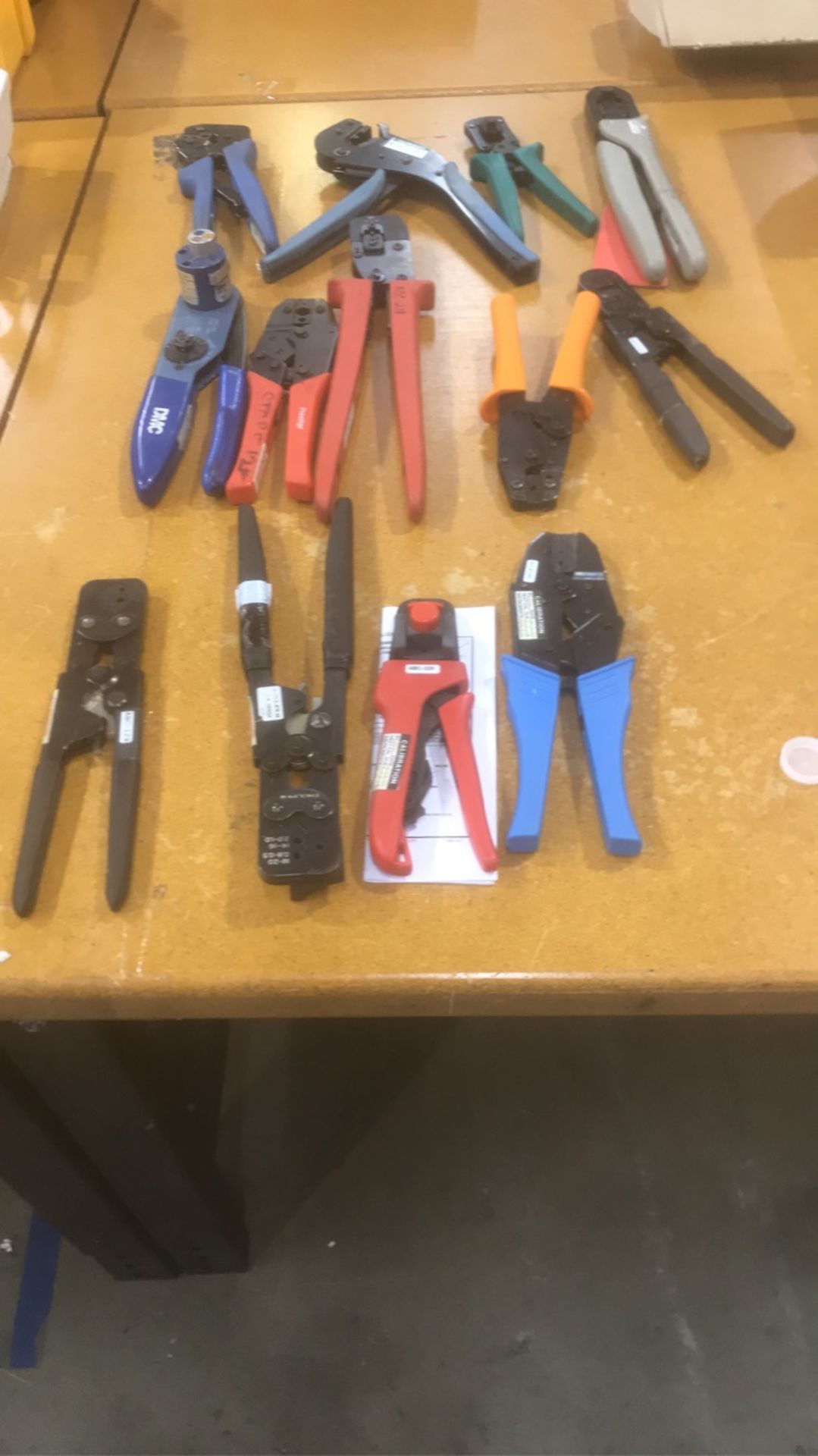 Hand tools: strippers, crimpers, from AMP, Molex, Delphi, Presige, & JST