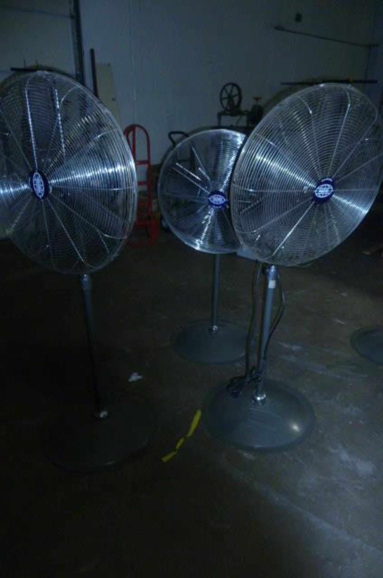 Lot 3 Global Industrial Pedestal Mounted Oscillating Fans - Image 3 of 3