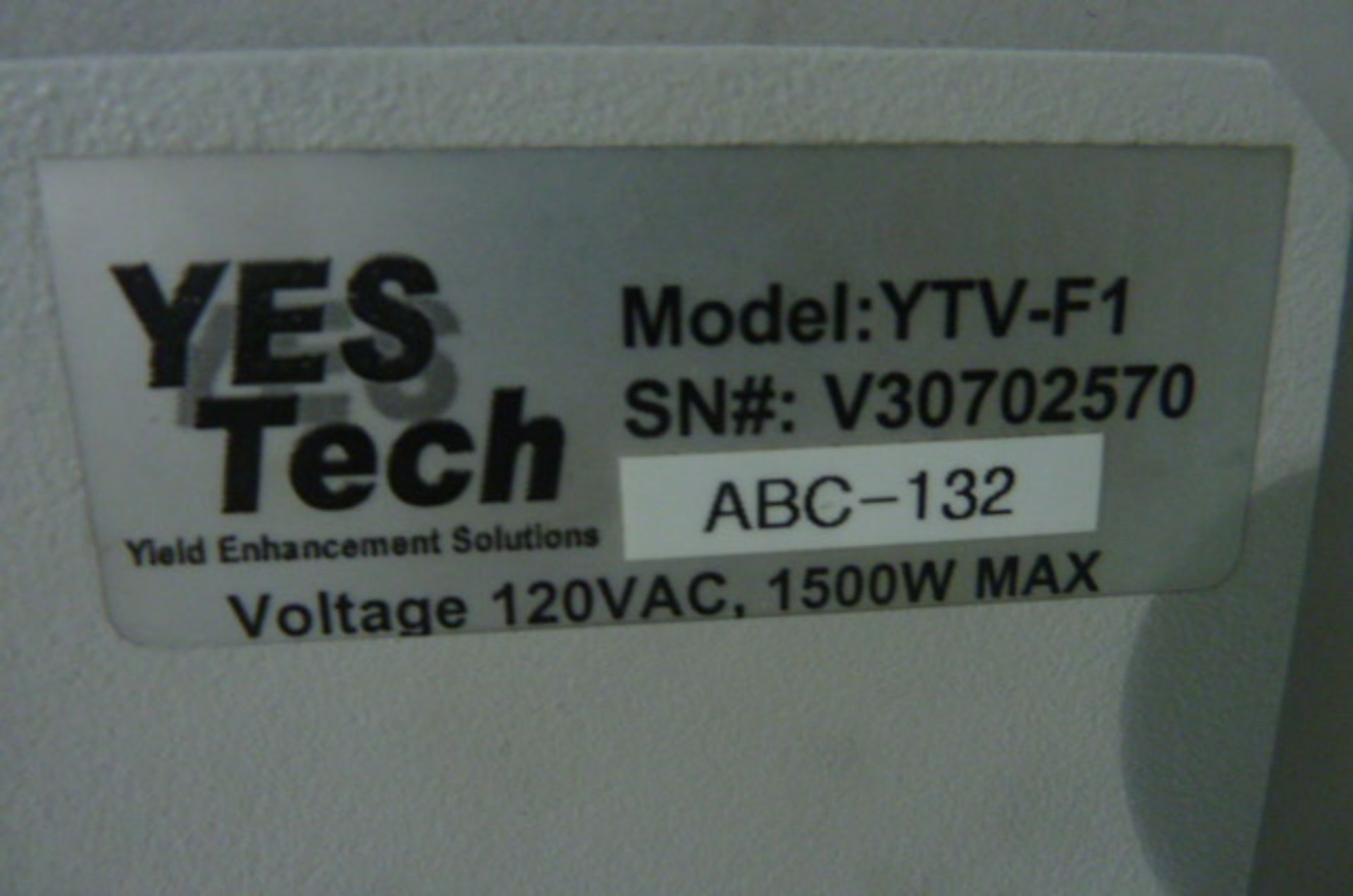 Yestech Md. YTV-F1 optical inspector with high TCHM mag., SN: V30702570 - Image 3 of 4