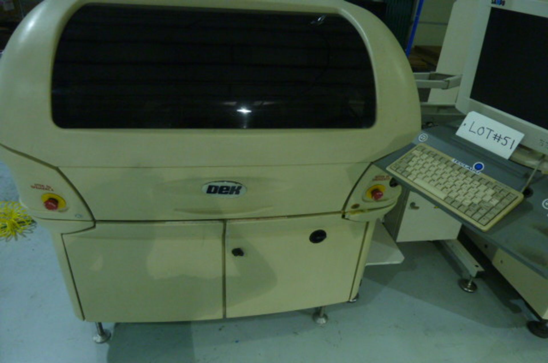 DEK Md. 265,02IX Stencil printer, SN: 274121