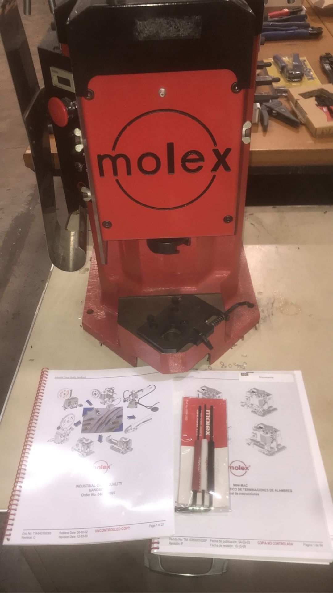 Molex Md. 638008300 crimping press