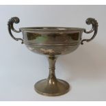 Silver two handled shallow cup '----Gift of the Mercers' Company----George V 1911' by Elkington &