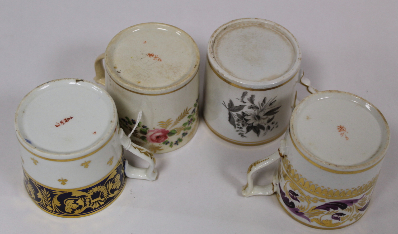 Ten early 19th century English porcelain coffee cans, mainly Derby with some Spode; also 19th - Image 4 of 6