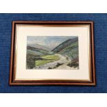 CHARLES EVISON (20TH CENTURY BRITISH)Riverscape.Oil on board.19cm x 29cm.Signed.