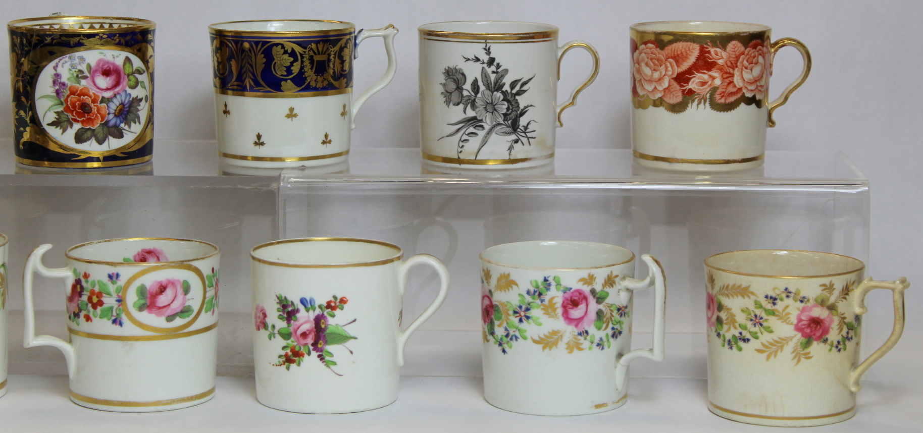 Ten early 19th century English porcelain coffee cans, mainly Derby with some Spode; also 19th - Image 3 of 6