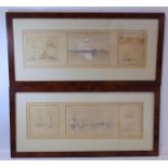 G. STANFIELD (LATE 19TH/EARLY 20TH CENTURY SCHOOL).A set of six small framed sketches of shipping.