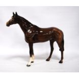 Large Beswick horse, marked to the underside, 28cm high.