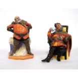 Two Royal Doulton figures, 'Falstaff' HN 2054, and 'The Foaming Quart' HN 2162, 17.5cm and 15cm