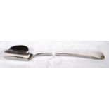 Silver cheese scoop by Huttons, Sheffield 1938.