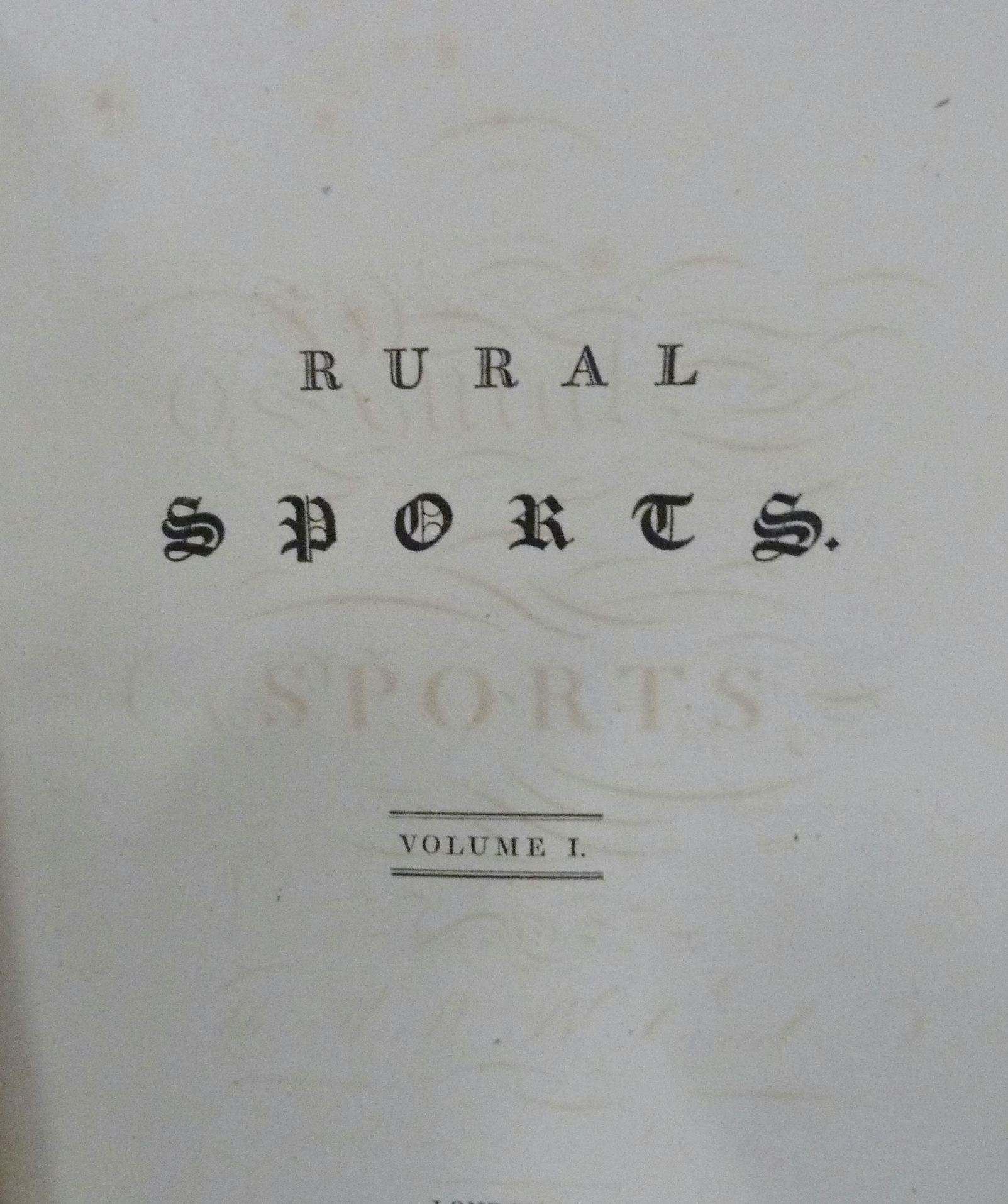 DANIEL W. B.  Rural Sports. 3 vols. Good eng. plates. Quarto. Nice calf gilt, neatly rebacked. 1807. - Image 3 of 4