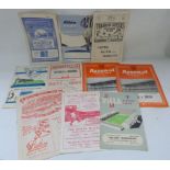 Football Programmes.  10 1950's incl. Barrow, Tranmere, Gateshead, Arsenal (x2) & others.  (10).