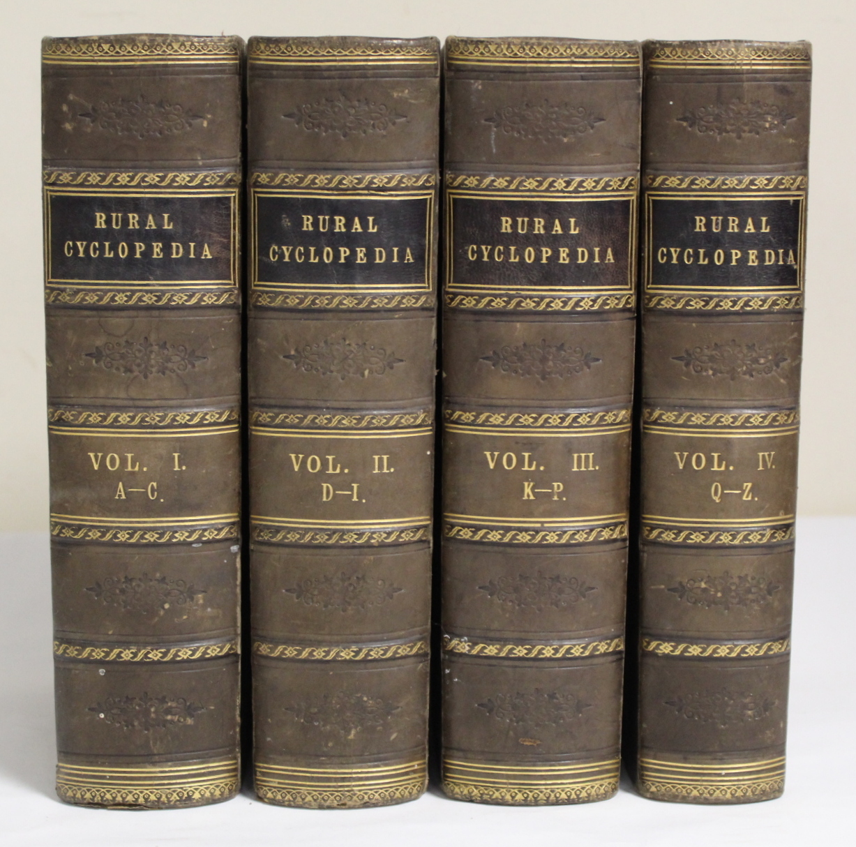 WILSON JOHN M.  The Rural Cyclopedia or A General Dictionary of Agriculture. 4 vols. Hand col. - Image 4 of 97