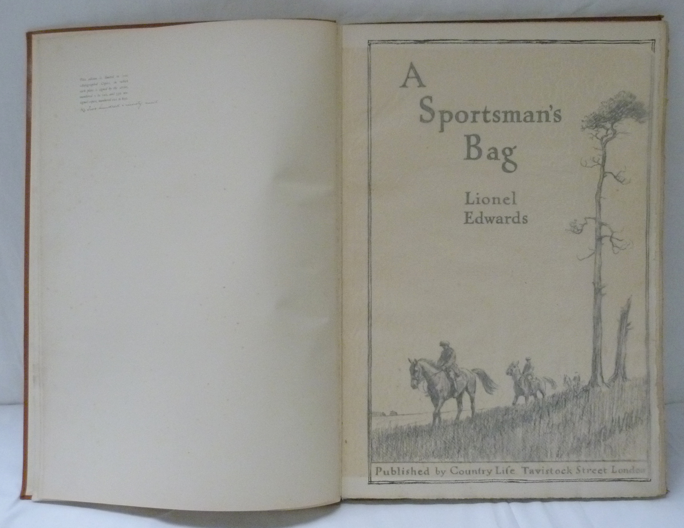 EDWARDS LIONEL.  A Sportsman's Bag. Ltd. ed. 599/650. Etched title, 19 mounted col. plates & text - Image 4 of 7