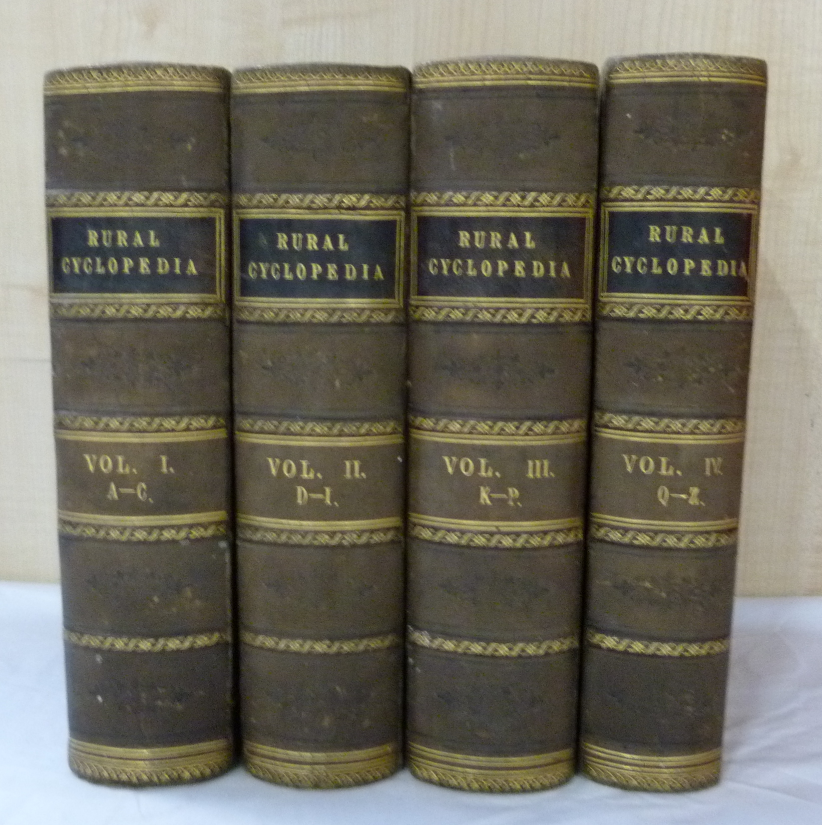 WILSON JOHN M.  The Rural Cyclopedia or A General Dictionary of Agriculture. 4 vols. Hand col.