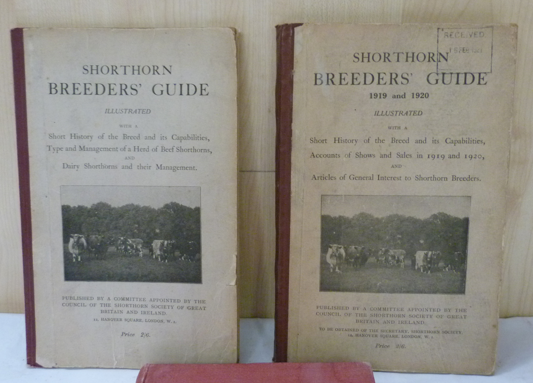 SHORTHORN SOCIETY. Shorthorn Breeders' Guide. Illus. & fldg. maps. Orig. pict. brds. Prob. the 1st - Image 3 of 3