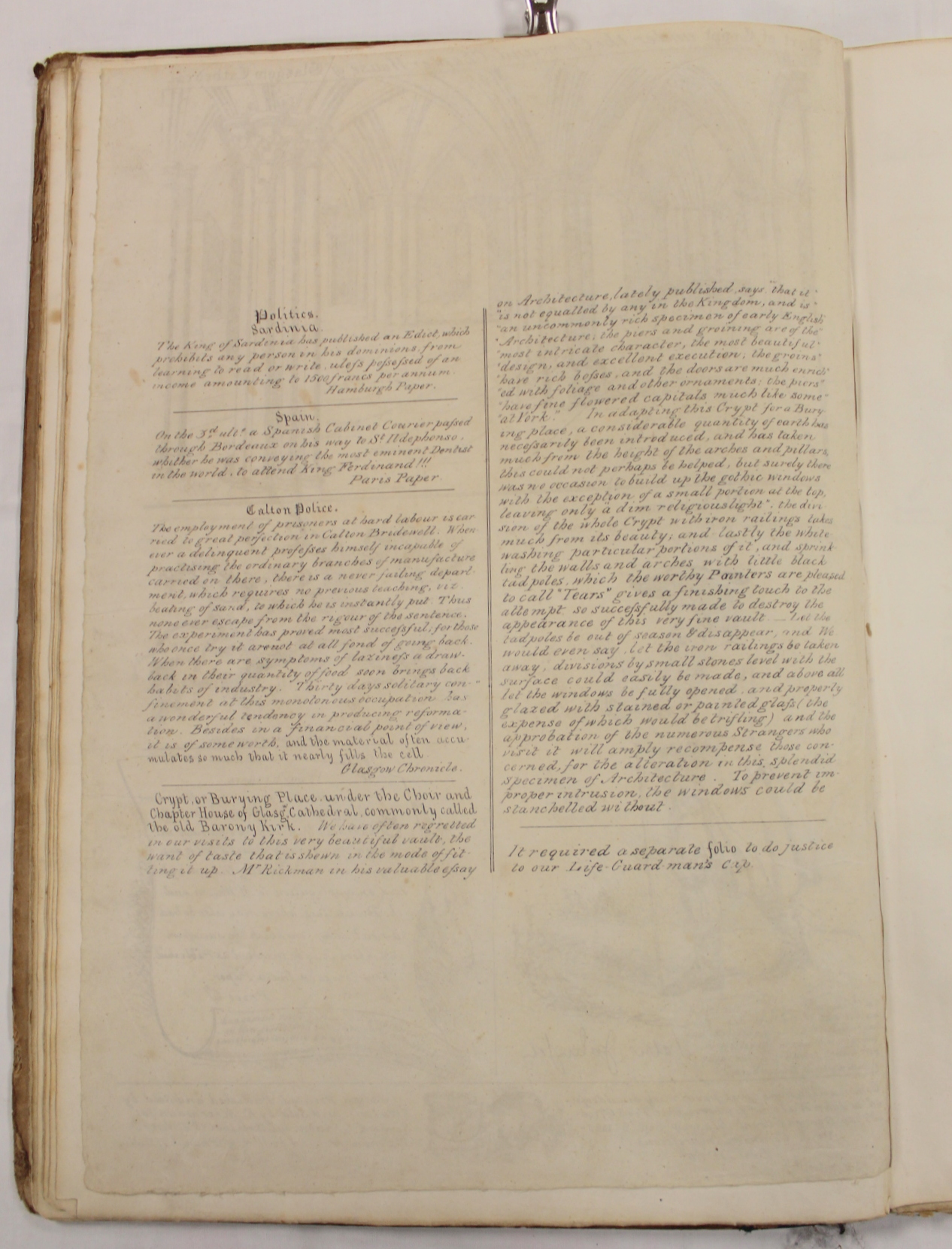 THE GLASGOW LOOKING GLASS LATER THE NORTHERN LOOKING GLASS.  Vol. 1, nos. 1 to 16. The earlier - Image 21 of 28