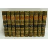 SCOTT SIR WALTER.  Memoirs of the Life. 10 vols. Eng. frontis & titles. Half green calf, uniform