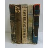 CHRISTIE AGATHA.  3 Book Club eds. in chipped & torn d.w's. 1957 & 1959; also 2 Ian Fleming Book