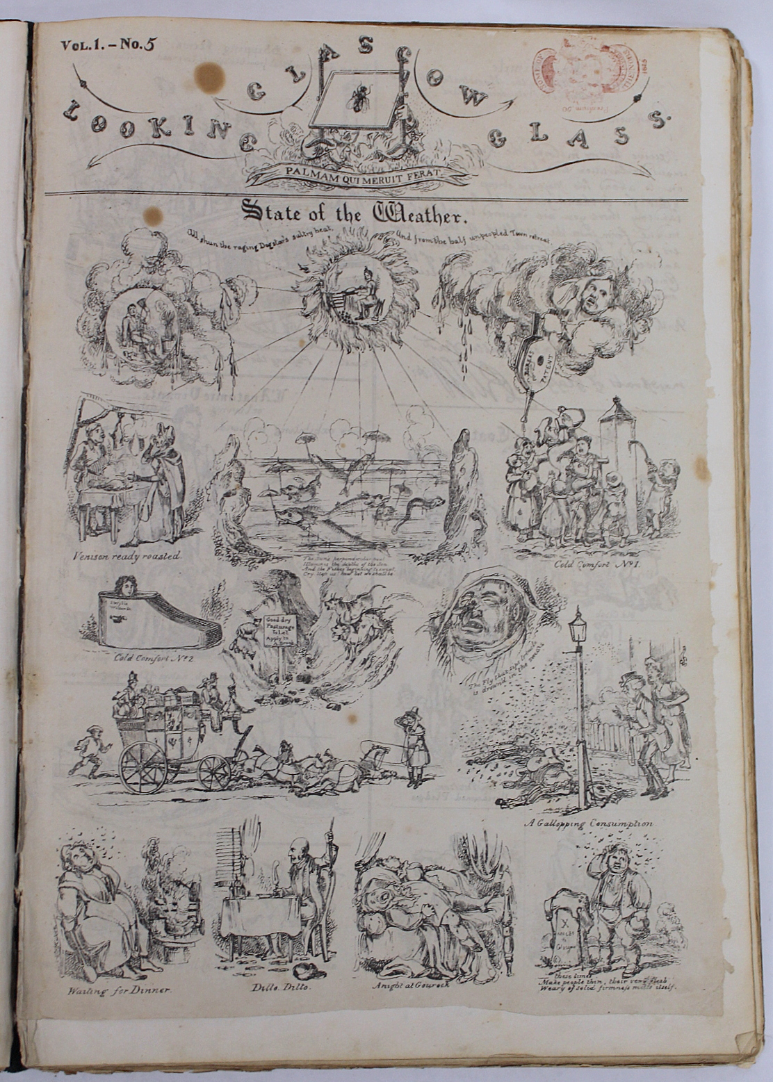 THE GLASGOW LOOKING GLASS LATER THE NORTHERN LOOKING GLASS.  Vol. 1, nos. 1 to 16. The earlier - Image 10 of 28