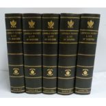 LINNEAN SOCIETY.  List of Members. 5 bound vols. Orig. wrappers bound in, blank interleaves,