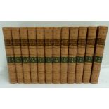 ALISON SIR A.  History of Europe. 12 vols. Rubbed half calf. 1853.
