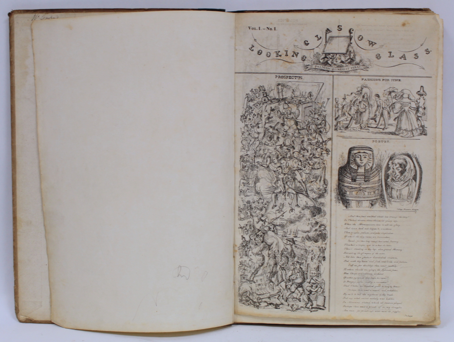 THE GLASGOW LOOKING GLASS LATER THE NORTHERN LOOKING GLASS.  Vol. 1, nos. 1 to 16. The earlier - Image 3 of 28