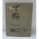 HUTCHINSON HORACE.  British Golf Links. Illus. & adverts. Quarto. Orig. grey pict. cloth in d.w.