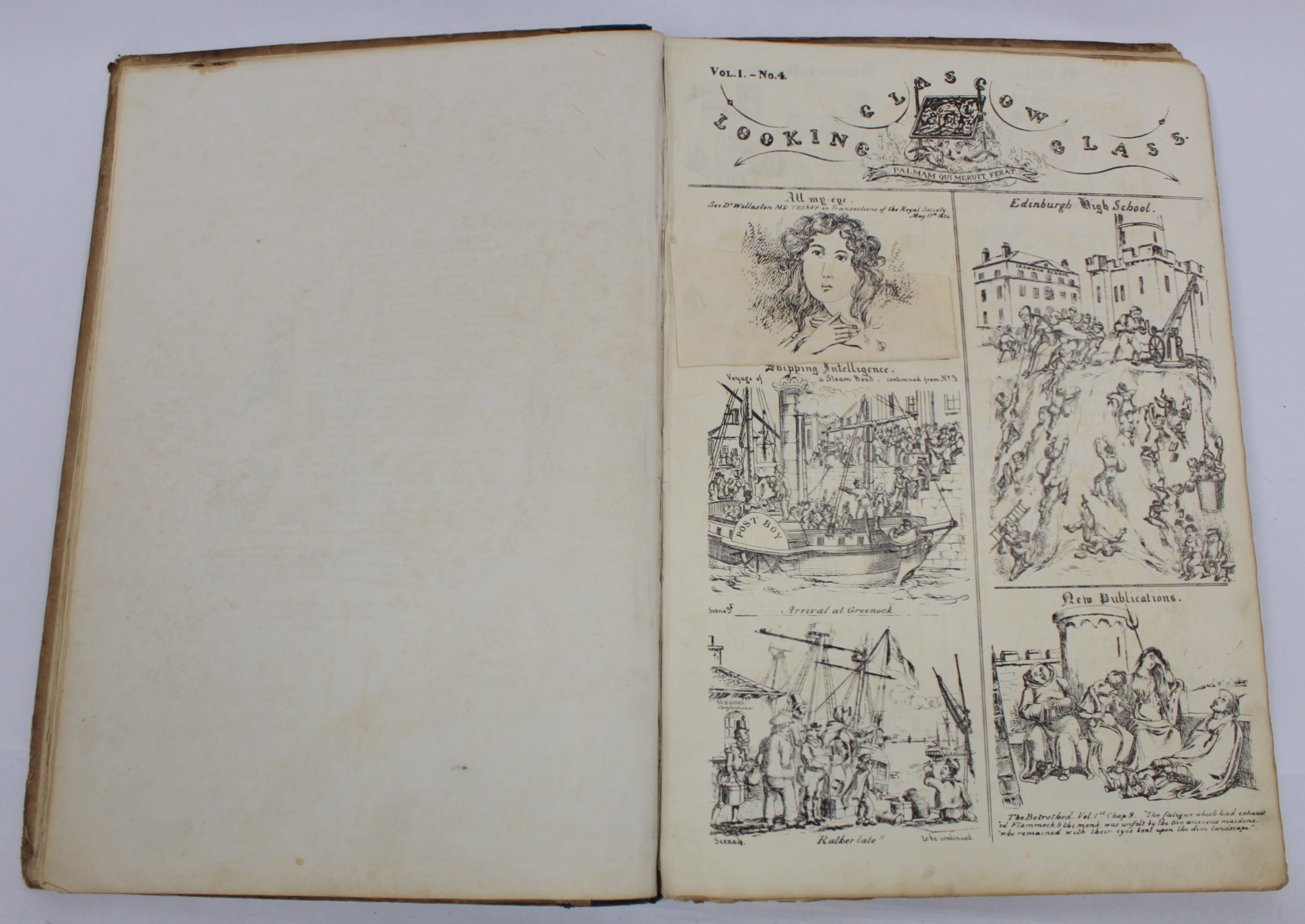 THE GLASGOW LOOKING GLASS LATER THE NORTHERN LOOKING GLASS.  Vol. 1, nos. 1 to 16. The earlier - Image 6 of 28