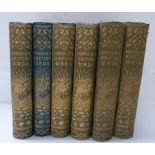 MORRIS F. O.  A History of British Birds. 6 vols. Many eng. col. plates (one or two loose). Large