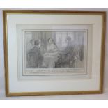 GEORGE DENHOLM ARMOUR (1864-1949)."Country Host" - figures at a breakfast table.Pencil, heightened