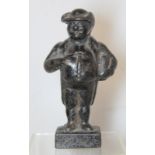 Victorian cast iron figure of the Reverend Joshua Brooks, principal character in Mrs Linnaeus Banks'