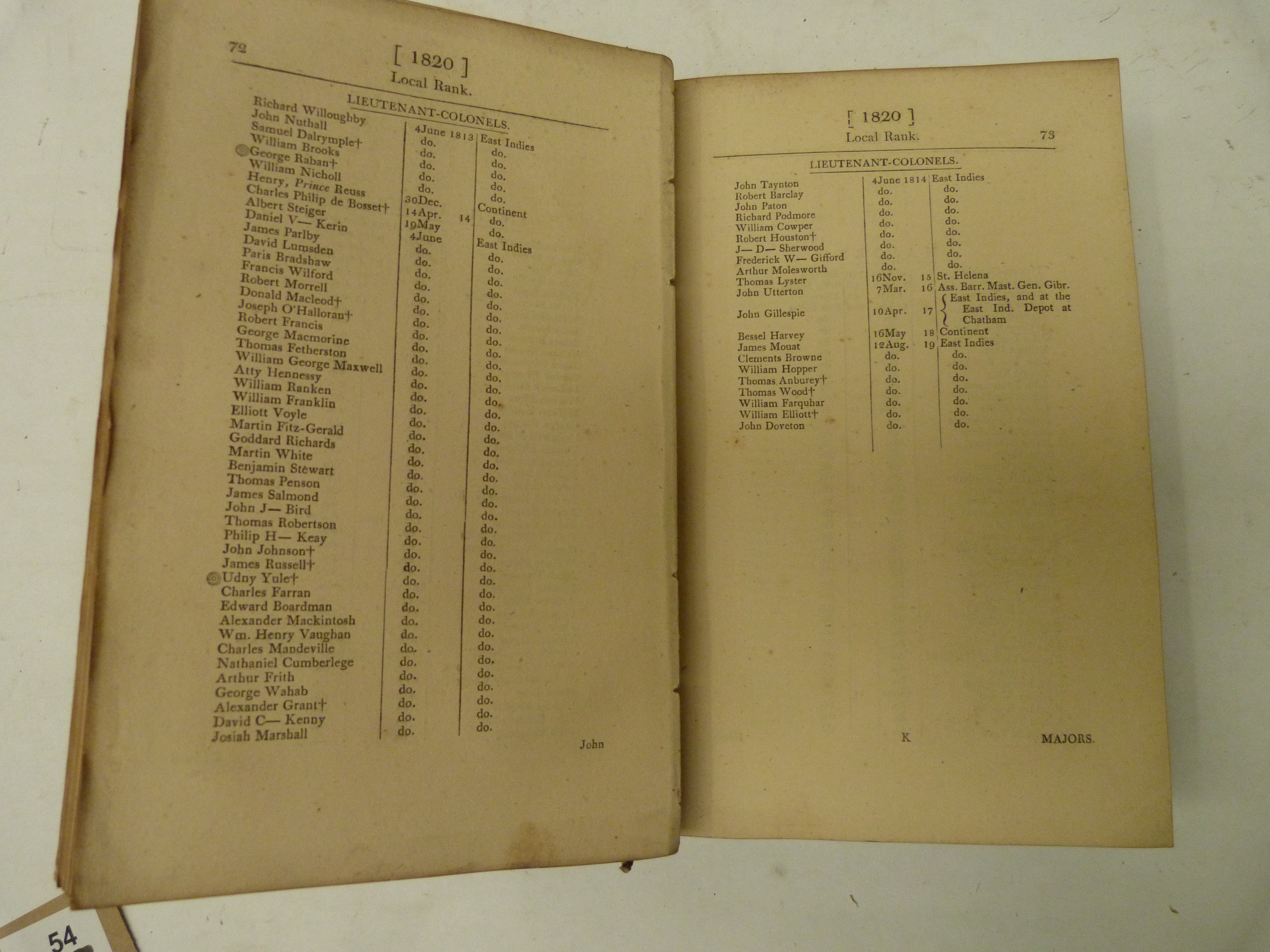 A List of the Officers of the Army & the Royal Marines on Full & Half Pay.  Red morocco gilt, - Image 3 of 3