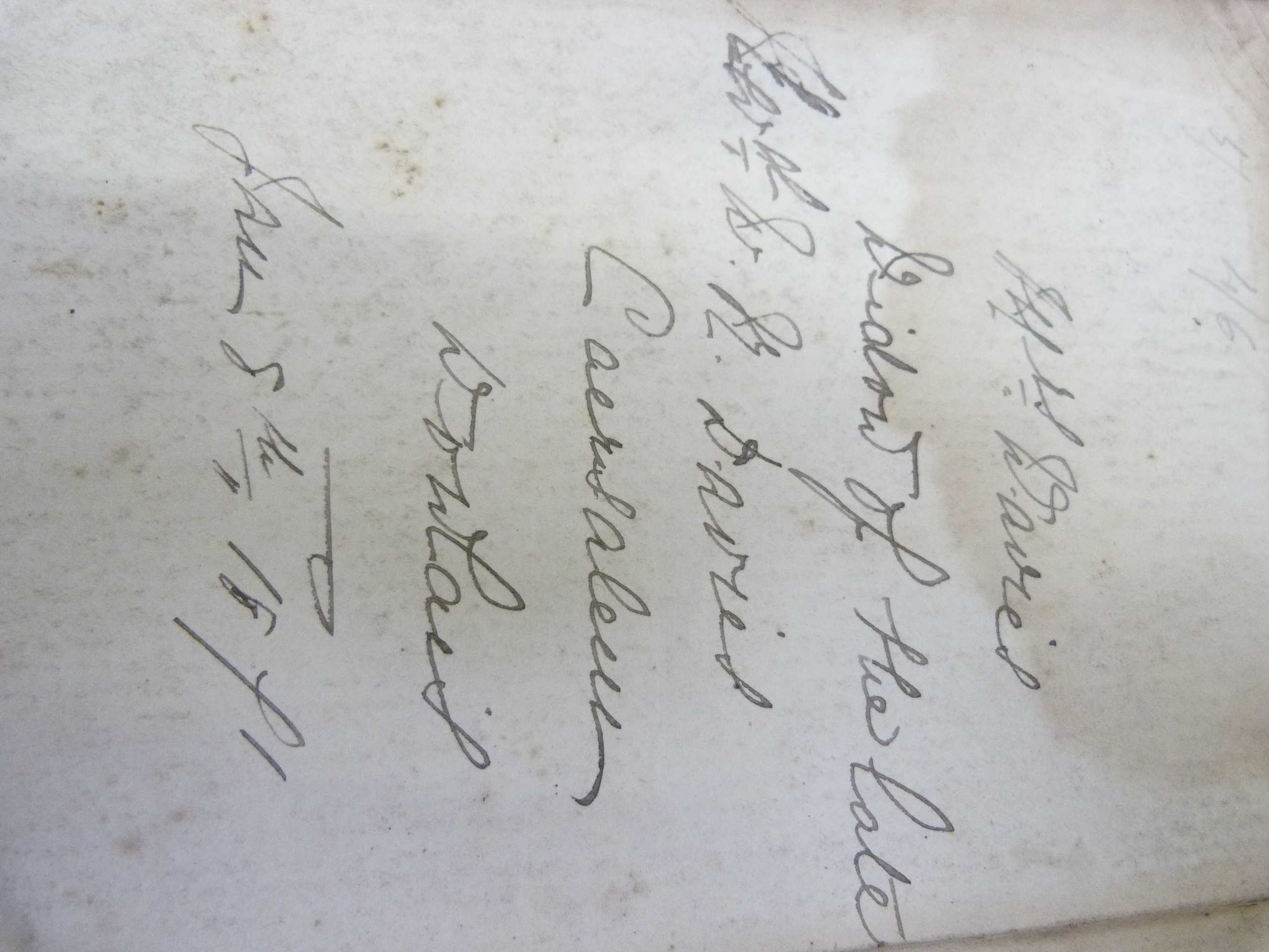 HARRIS JOSEPH.  Hymnal. Welsh language hymnal. Calf. Caerfyrddin, 1848. - Image 2 of 4
