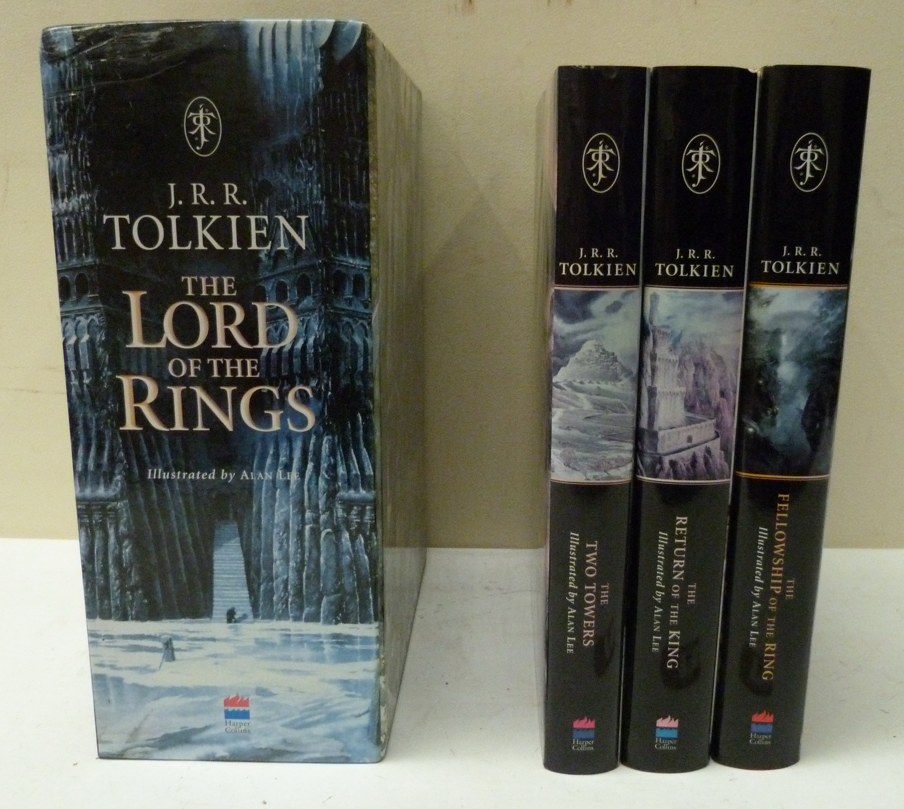 TOLKIEN J. R. R.  The Lord of the Rings. 3 vols. Illus. Quarto. Orig. red cloth in d.w's & slip