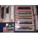 Lima Models OO gauge model railways including 204814A5 4-6-0 tender locomotive 42760 BR black boxed,