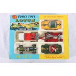 Corgi Toys diecast gift set 37 Lotus Racing Team with Lotus Climax Formula 1 racing car, Lotus