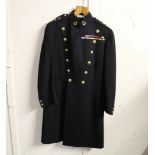 British Army dress uniform jacket or greatcoat having Hawkes & Co of Piccadilly label "Maj W E