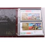 Royal Mail GB, a London 2012 Olympics collection of stamps in one binder including 29 single first