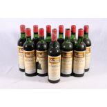 Twelve bottles of CHATEAU FOMBRAUGE 1962 St Emilion Grand Cru for Sichel and Fils Freres, no abv